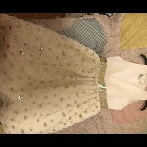 Cream and gold American Princess dress